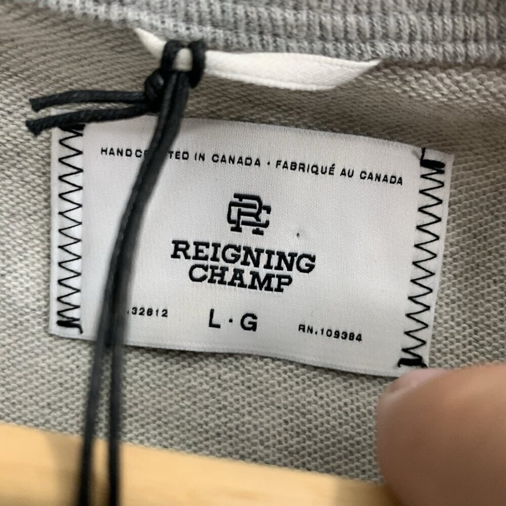 Reigning Champ x Top Dawg Ent Sweatshirt Mens Large Gray Pullover Sweater Cotton - Picture 7 of 12